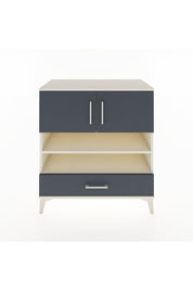 Hyperion Şifonyer 4 Raflı Tek Çekmeceli 2 Kapaklı 88x44x96 Aytaşı-Antrasit