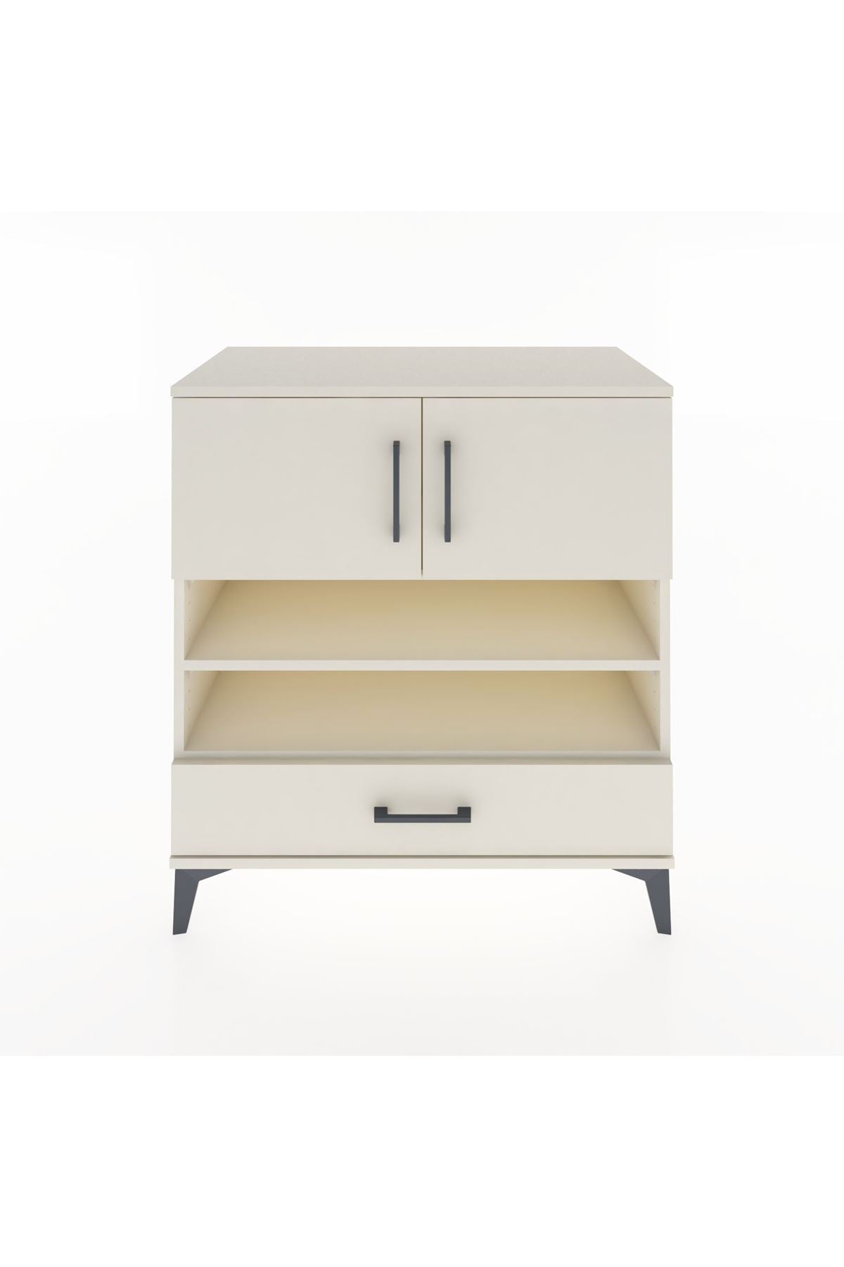 Hyperion Şifonyer 3 Raflı Tek Çekmeceli 2 Kapaklı 88x44x96 Aytaşı-Aytaşı