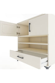 Hyperion Şifonyer 3 Raflı Tek Çekmeceli 2 Kapaklı 88x44x96 Aytaşı-Aytaşı