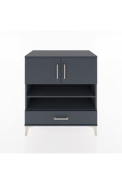 Hyperion Şifonyer 3 Raflı Tek Çekmeceli 2 Kapaklı 88x44x96 Antrasit-Antrasit