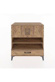 Hyperion Şifonyer 3 Raflı Tek Çekmeceli 2 Kapaklı 88x44x96 Çam-Çam