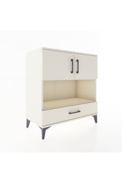 Hyperion Şifonyer 3 Raflı Tek Çekmeceli 2 Kapaklı 88x44x96 Aytaşı-Aytaşı