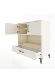 Hyperion Şifonyer 3 Raflı Tek Çekmeceli 2 Kapaklı 88x44x96 Aytaşı-Aytaşı