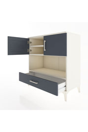 Hyperion Şifonyer 3 Raflı Tek Çekmeceli 2 Kapaklı 88x44x96 Aytaşı-Antrasit