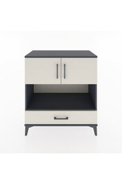 Hyperion Şifonyer 3 Raflı Tek Çekmeceli 2 Kapaklı 88x44x96 Antrasit-Aytaşı