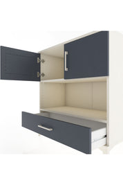 Hyperion Şifonyer 2 Raflı Tek Çekmeceli 2 Kapaklı 88x44x96 Aytaşı-Antrasit