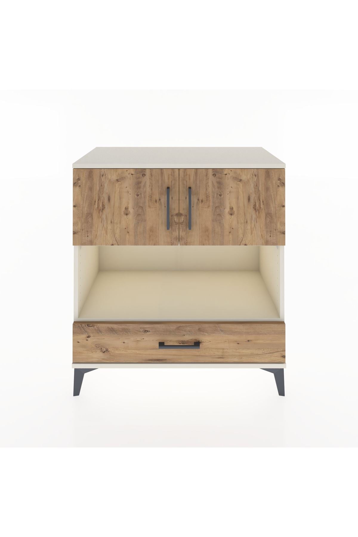 Hyperion Şifonyer 2 Raflı Tek Çekmeceli 2 Kapaklı 88x44x96 Aytaşı-Çam