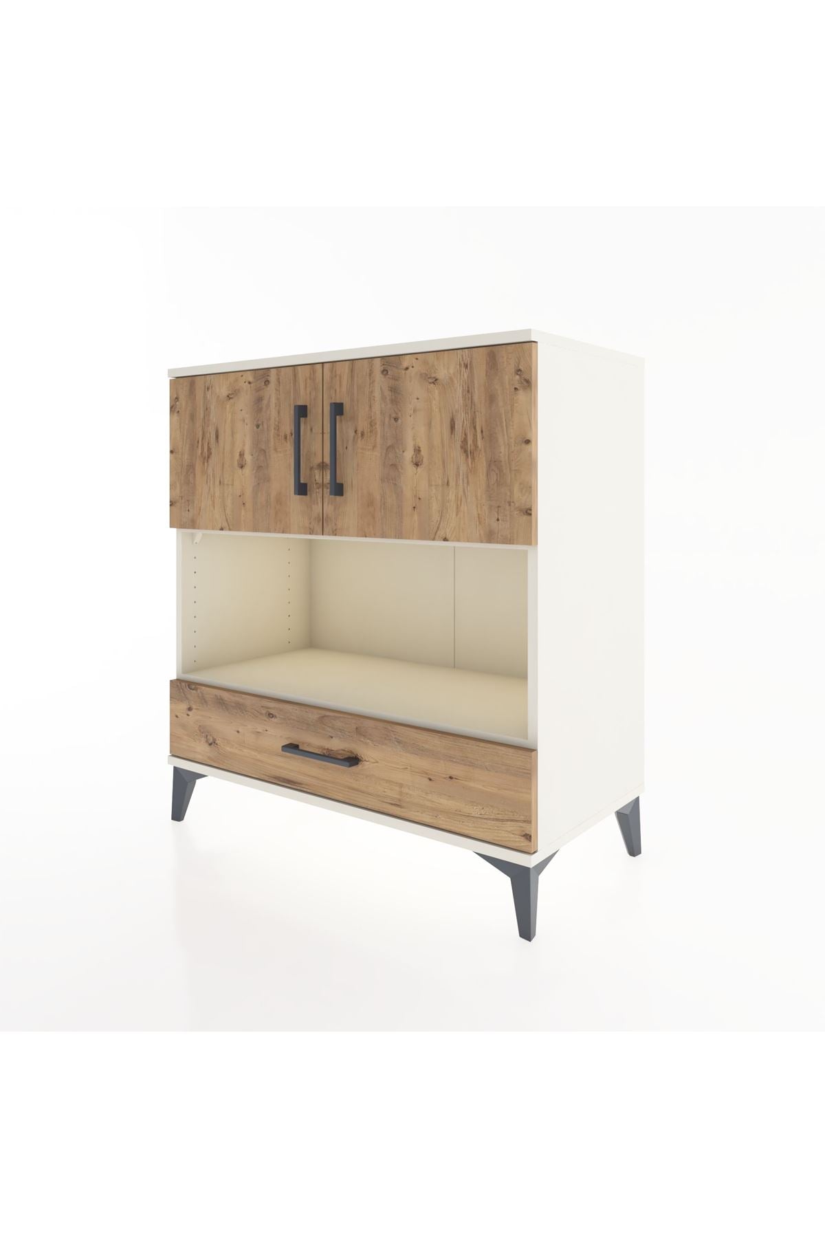 Hyperion Şifonyer 2 Raflı Tek Çekmeceli 2 Kapaklı 88x44x96 Aytaşı-Çam