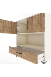 Hyperion Şifonyer 2 Raflı Tek Çekmeceli 2 Kapaklı 88x44x96 Aytaşı-Çam