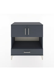 Hyperion Şifonyer 2 Raflı Tek Çekmeceli 2 Kapaklı 88x44x96 Antrasit-Antrasit