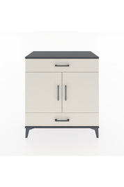 Hyperion Şifonyer 2 Çekmeceli 2 Kapaklı 88x44x96 Antrasit-Aytaşı