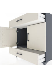 Hyperion Şifonyer 2 Çekmeceli 2 Kapaklı 88x44x96 Antrasit-Aytaşı