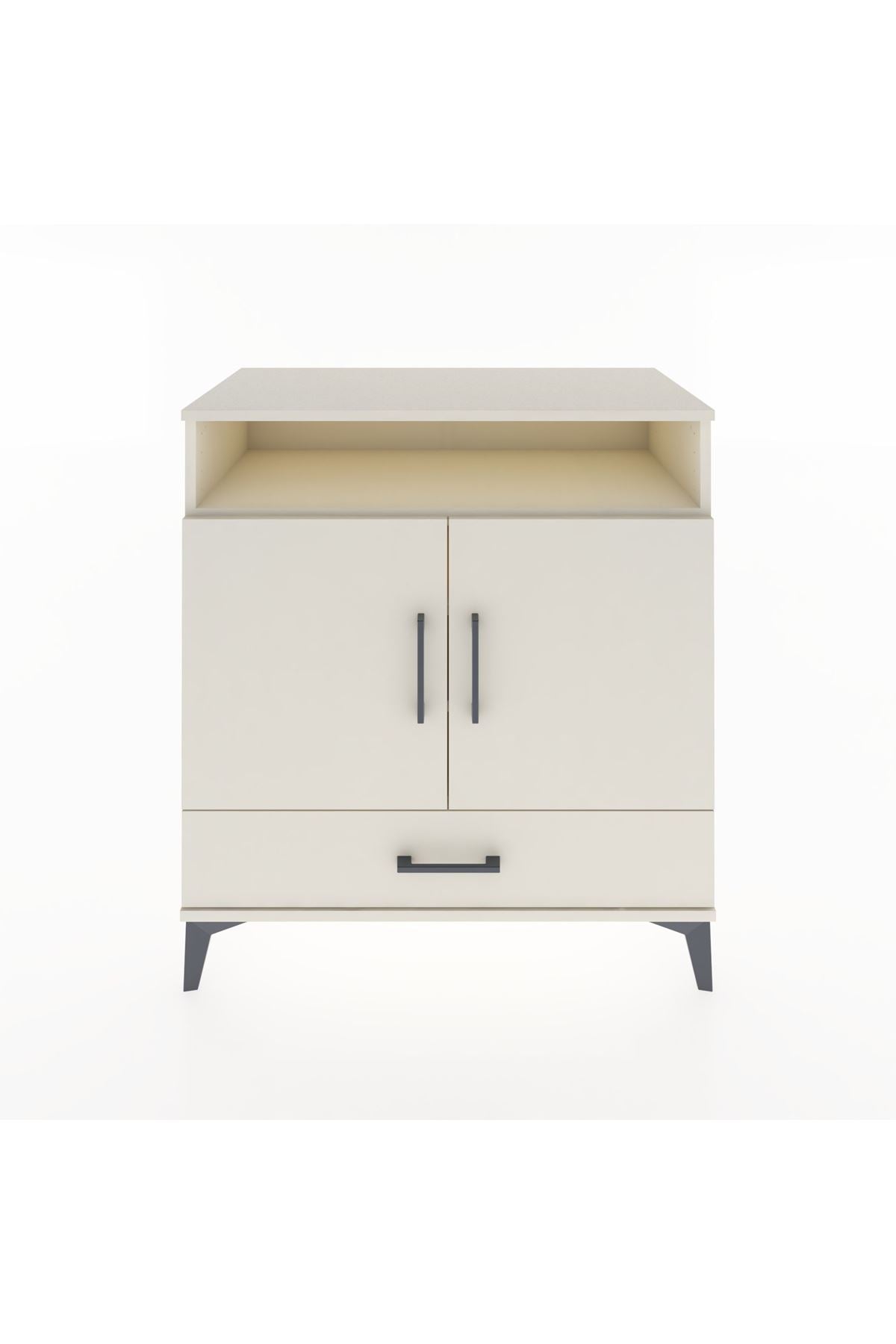 Hyperion Şifonyer 4 Raflı Tek Çekmeceli 2 Kapaklı 88x44x96 Aytaşı-Aytaşı