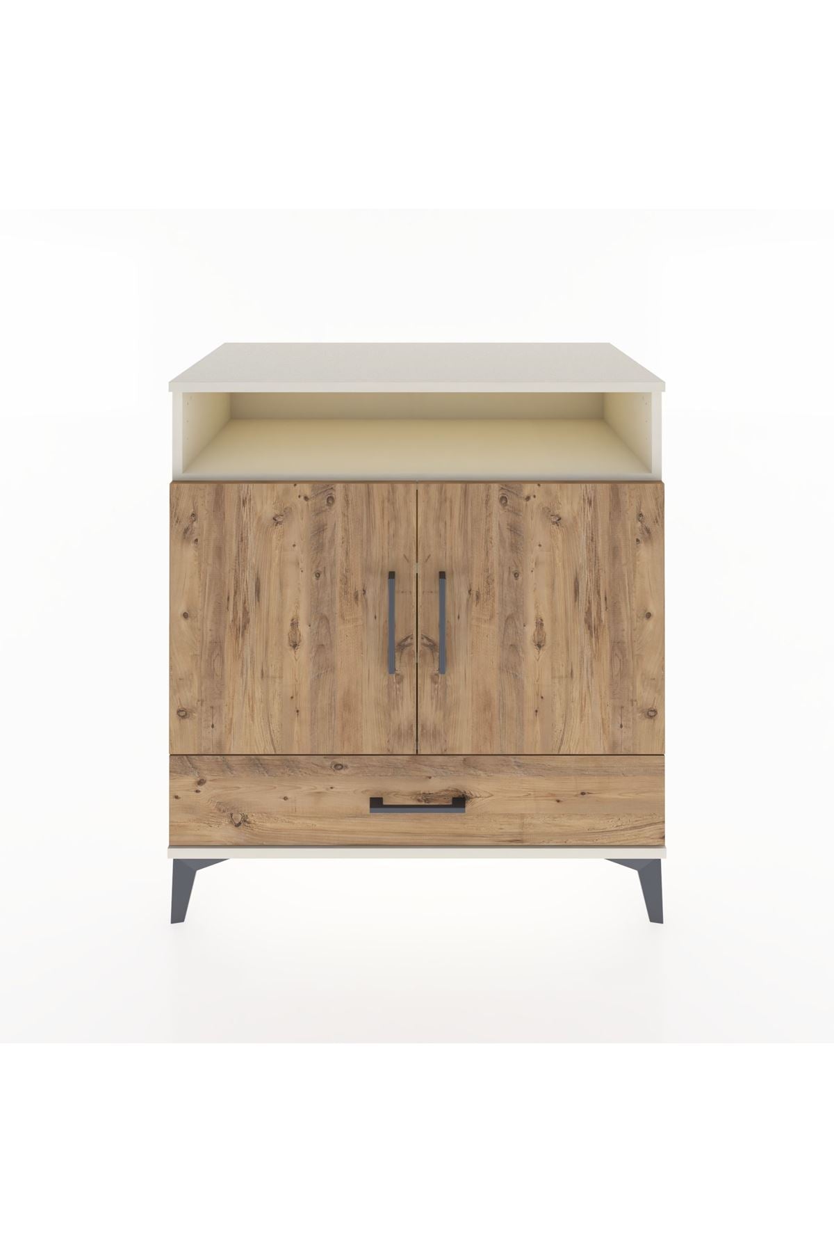 Hyperion Şifonyer 4 Raflı Tek Çekmeceli 2 Kapaklı 88x44x96 Aytaşı-Çam