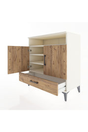 Hyperion Şifonyer 4 Raflı Tek Çekmeceli 2 Kapaklı 88x44x96 Aytaşı-Çam