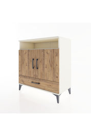 Hyperion Şifonyer 3 Raflı Tek Çekmeceli 2 Kapaklı 88x44x96 Aytaşı-Çam