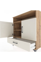 Hyperion Şifonyer 3 Raflı Tek Çekmeceli 2 Kapaklı 88x44x96 Çam-Aytaşı