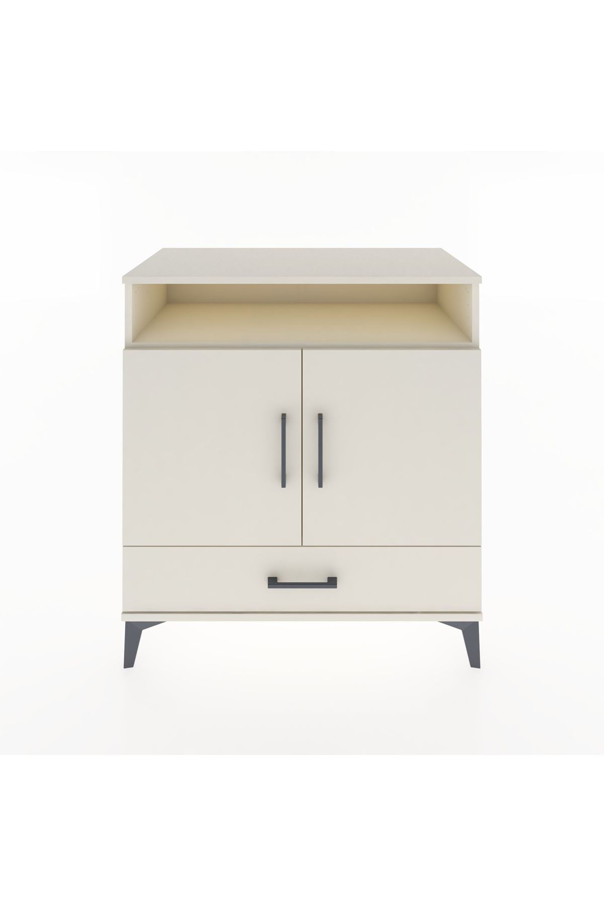 Hyperion Şifonyer 2 Raflı Tek Çekmeceli 2 Kapaklı 88x44x96 Aytaşı-Aytaşı