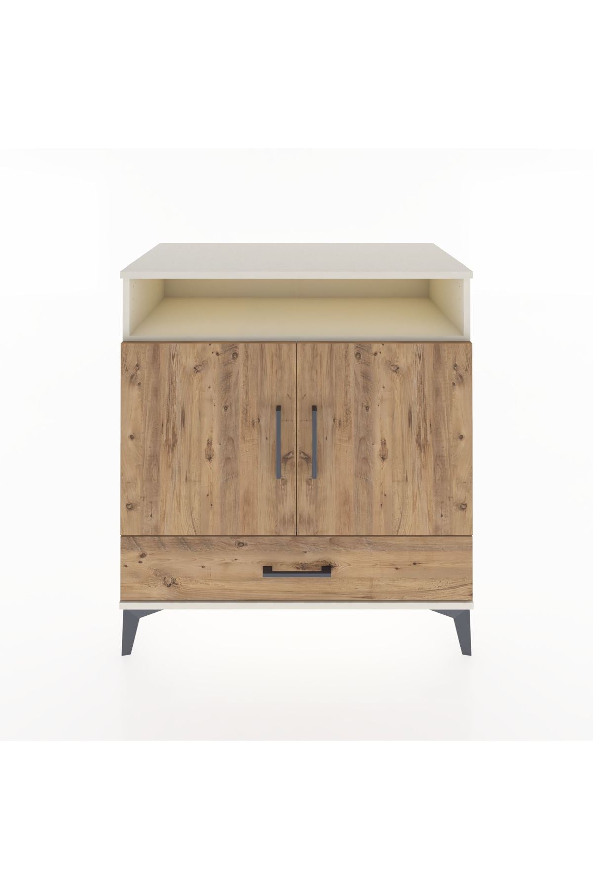 Hyperion Şifonyer 2 Raflı Tek Çekmeceli 2 Kapaklı 88x44x96 Aytaşı-Çam