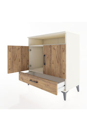 Hyperion Şifonyer 2 Raflı Tek Çekmeceli 2 Kapaklı 88x44x96 Aytaşı-Çam