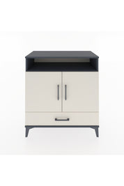 Hyperion Şifonyer 2 Raflı Tek Çekmeceli 2 Kapaklı 88x44x96 Antrasit-Aytaşı