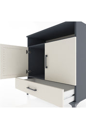 Hyperion Şifonyer 2 Raflı Tek Çekmeceli 2 Kapaklı 88x44x96 Antrasit-Aytaşı
