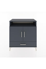 Hyperion Şifonyer 2 Raflı Tek Çekmeceli 2 Kapaklı 88x44x96 Antrasit-Antrasit