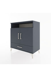 Hyperion Şifonyer 2 Raflı Tek Çekmeceli 2 Kapaklı 88x44x96 Antrasit-Antrasit