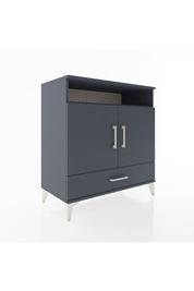 Hyperion Şifonyer 2 Raflı Tek Çekmeceli 2 Kapaklı 88x44x96 Antrasit-Antrasit