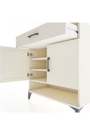 Hyperion Şifonyer 3 Raflı Tek Çekmeceli 2 Kapaklı 88x44x96 Aytaşı-Aytaşı