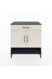 Hyperion Şifonyer 3 Raflı Tek Çekmeceli 2 Kapaklı 88x44x96 Antrasit-Aytaşı