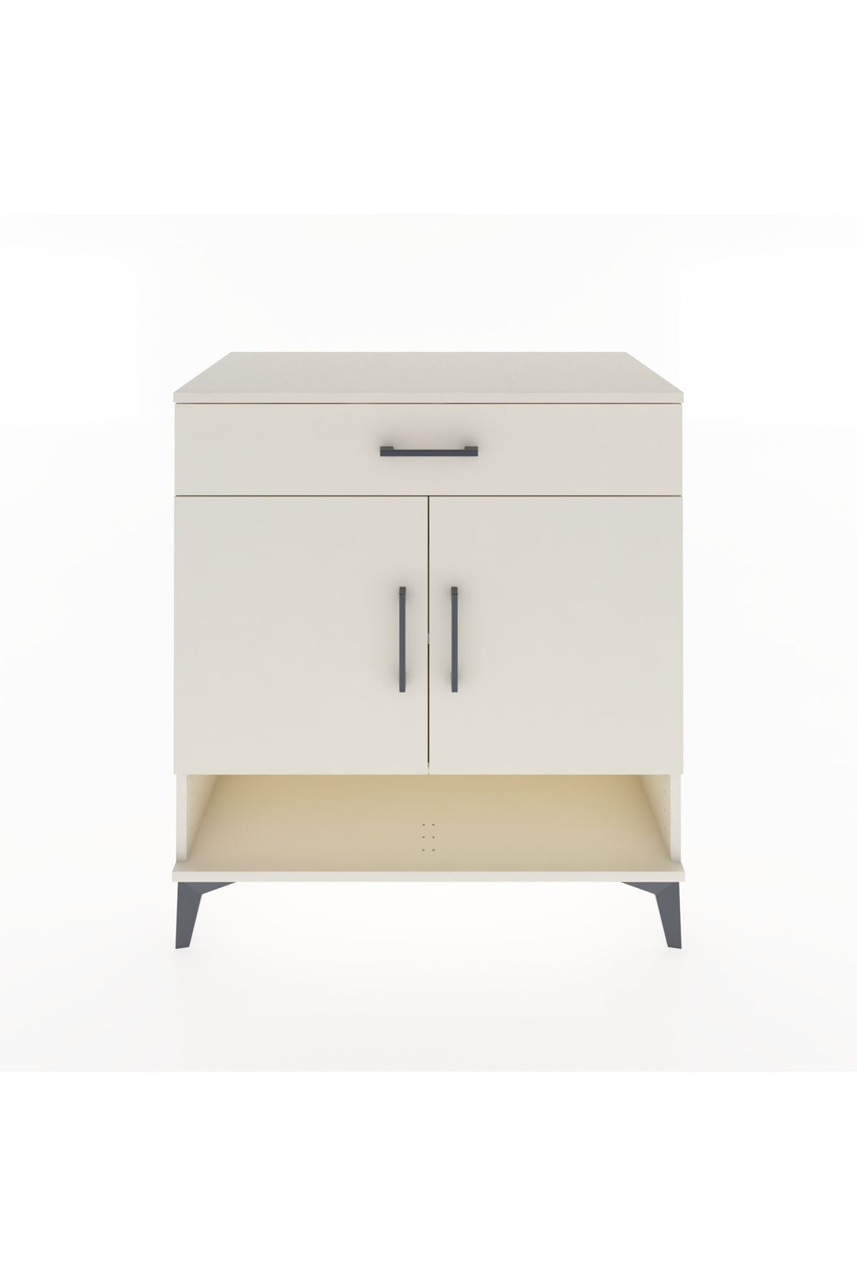 Hyperion Şifonyer 2 Raflı Tek Çekmeceli 2 Kapaklı 88x44x96 Aytaşı-Aytaşı