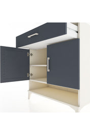 Hyperion Şifonyer 2 Raflı Tek Çekmeceli 2 Kapaklı 88x44x96 Aytaşı-Antrasit