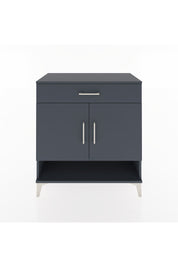 Hyperion Şifonyer 2 Raflı Tek Çekmeceli 2 Kapaklı 88x44x96 Antrasit-Antrasit