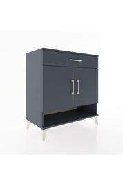 Hyperion Şifonyer 2 Raflı Tek Çekmeceli 2 Kapaklı 88x44x96 Antrasit-Antrasit