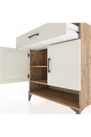 Hyperion Şifonyer 2 Raflı Tek Çekmeceli 2 Kapaklı 88x44x96 Çam-Aytaşı