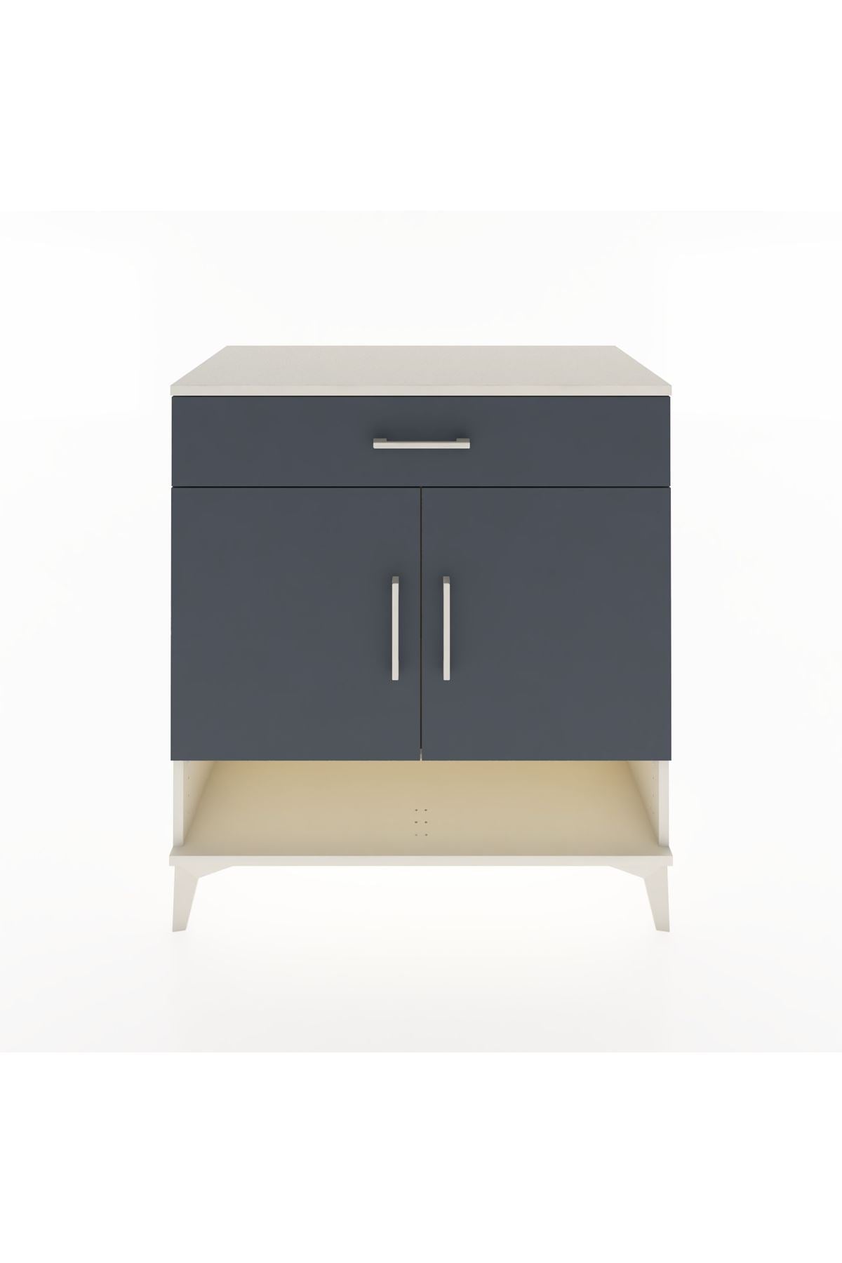 Hyperion Şifonyer Tek Raflı Tek Çekmeceli 2 Kapaklı 88x44x96 Aytaşı-Antrasit