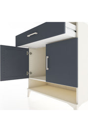 Hyperion Şifonyer Tek Raflı Tek Çekmeceli 2 Kapaklı 88x44x96 Aytaşı-Antrasit