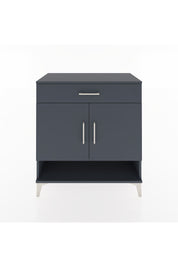 Hyperion Şifonyer Tek Raflı Tek Çekmeceli 2 Kapaklı 88x44x96 Antrasit-Antrasit