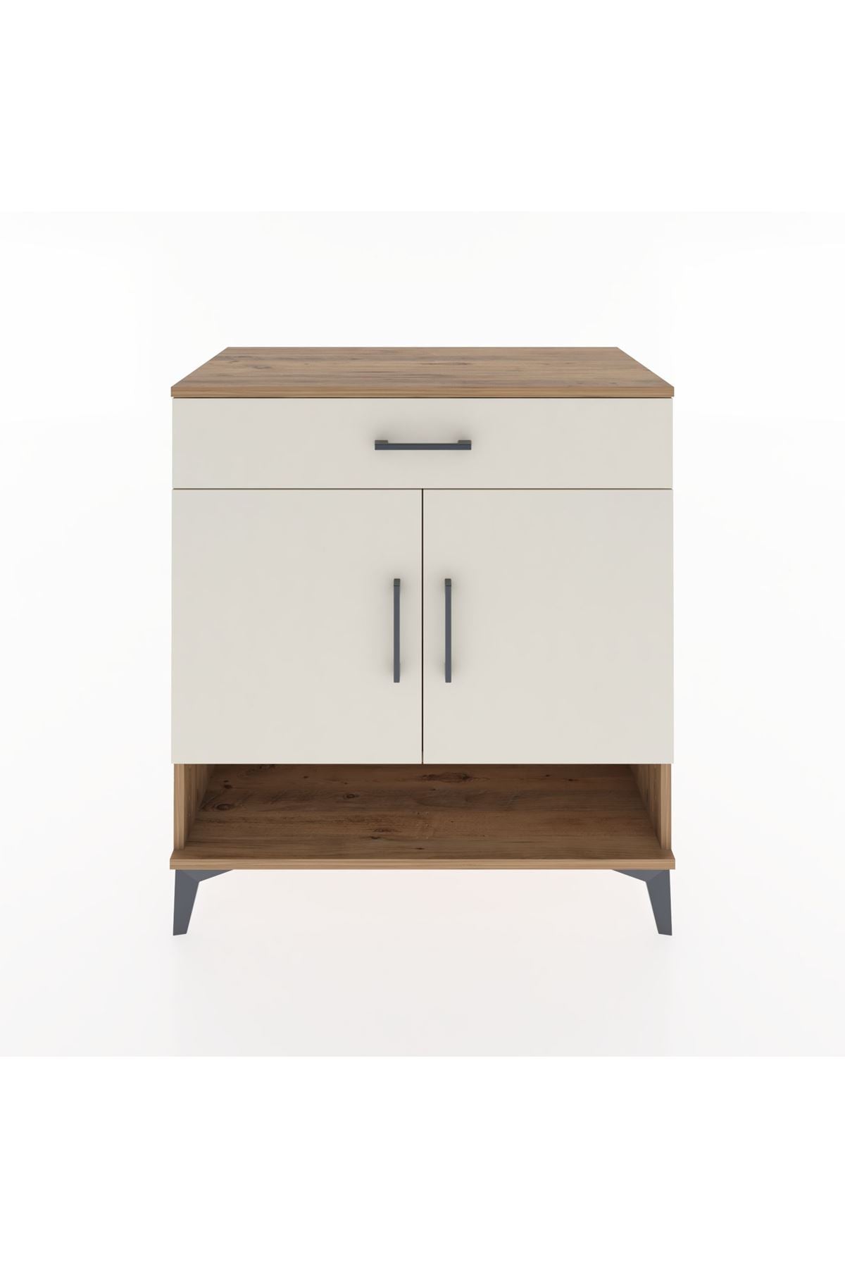 Hyperion Şifonyer Tek Raflı Tek Çekmeceli 2 Kapaklı 88x44x96 Çam-Aytaşı