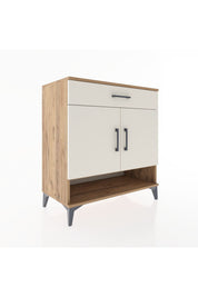 Hyperion Şifonyer Tek Raflı Tek Çekmeceli 2 Kapaklı 88x44x96 Çam-Aytaşı