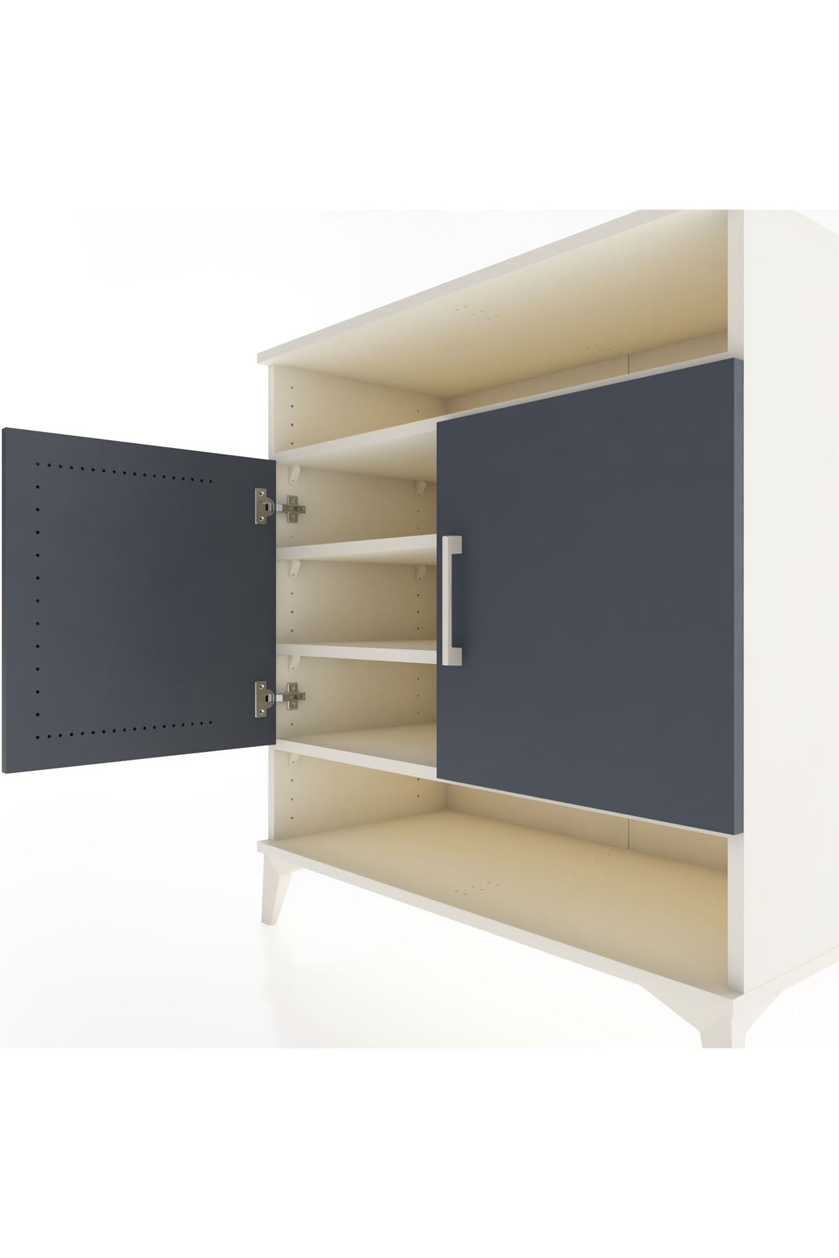 Hyperion Şifonyer 4 Raflı 2 Kapaklı 88x44x96 Aytaşı-Antrasit