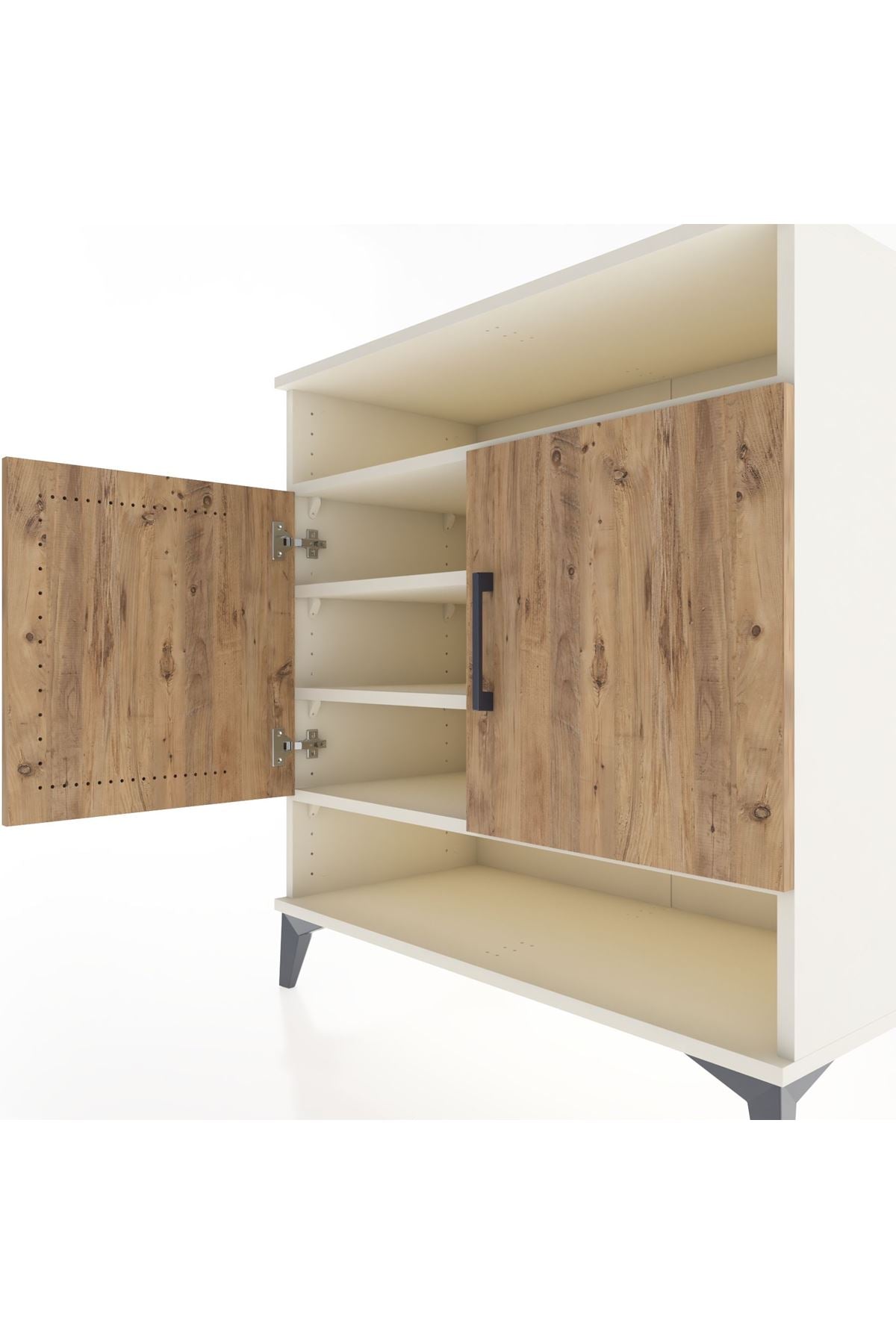 Hyperion Şifonyer 4 Raflı 2 Kapaklı 88x44x96 Aytaşı-Çam