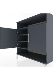 Hyperion Şifonyer 4 Raflı 2 Kapaklı 88x44x96 Antrasit-Antrasit