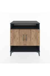 Hyperion Şifonyer 4 Raflı 2 Kapaklı 88x44x96 Antrasit-Çam