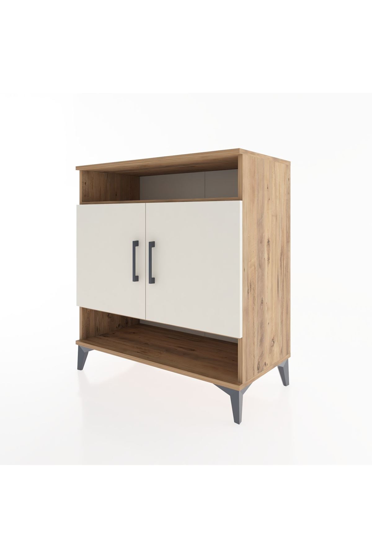 Hyperion Şifonyer 4 Raflı 2 Kapaklı 88x44x96 Çam-Aytaşı