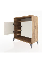 Hyperion Şifonyer 4 Raflı 2 Kapaklı 88x44x96 Çam-Aytaşı