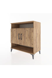 Hyperion Şifonyer 4 Raflı 2 Kapaklı 88x44x96 Çam-Çam