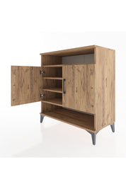 Hyperion Şifonyer 4 Raflı 2 Kapaklı 88x44x96 Çam-Çam