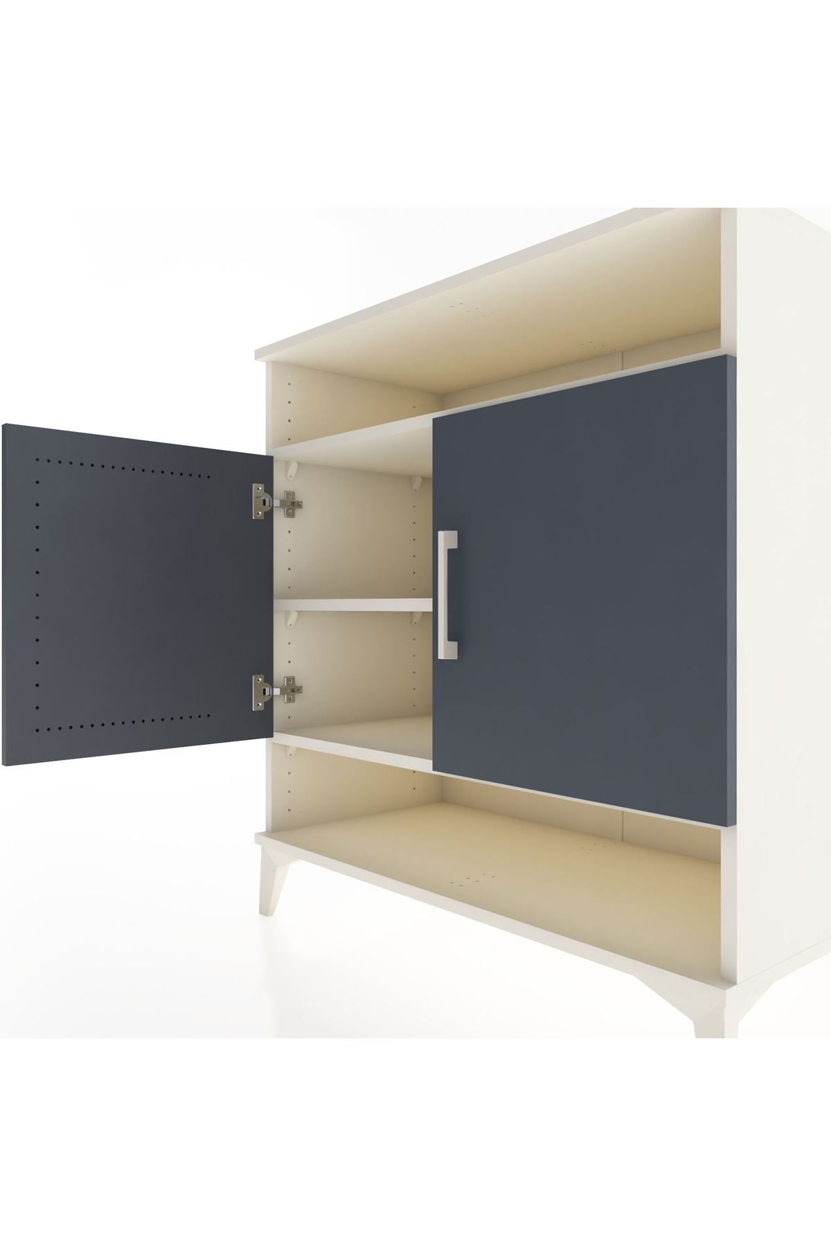 Hyperion Şifonyer 3 Raflı 2 Kapaklı 88x44x96 Aytaşı-Antrasit